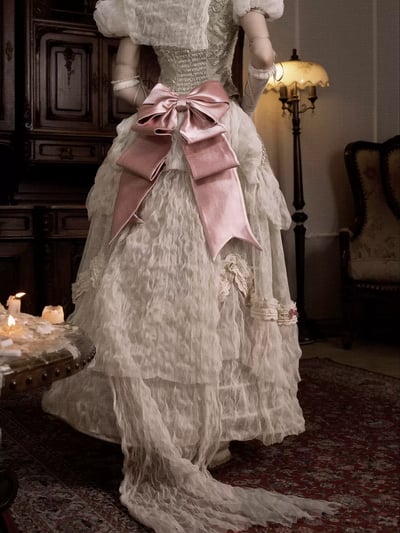 Cupid's Verse Bustle Trailing Skirt