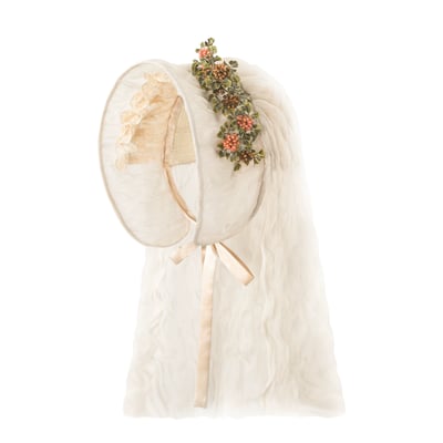 Cupid's Verse Rococo Bunny-Ear Bonnet