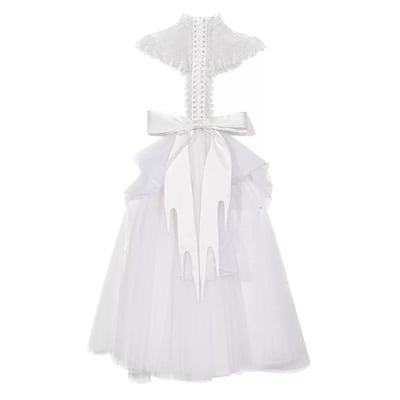 Corpse Bride Gothic Lace Chiffon Trailing Top