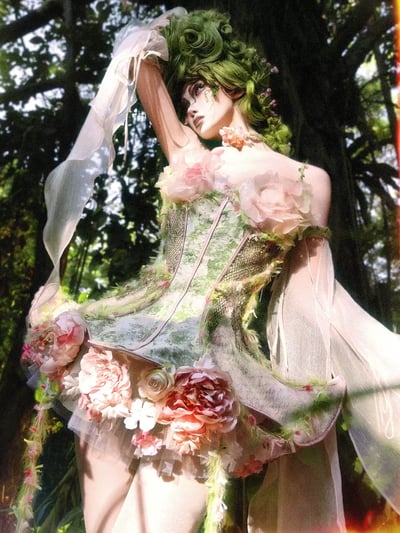 Forest Spirit Tulle Overlay Hem