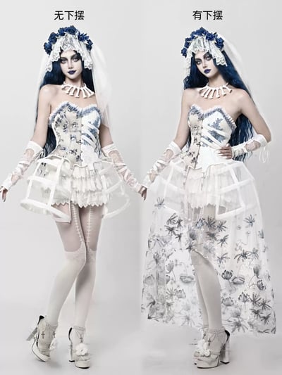 Corpse Bride Rib-Boned Corset